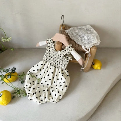 Baby Girl Pleated Romper for Summer