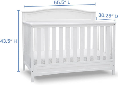 4-in-1 Convertible Baby Crib with Modern Design childrensterritory