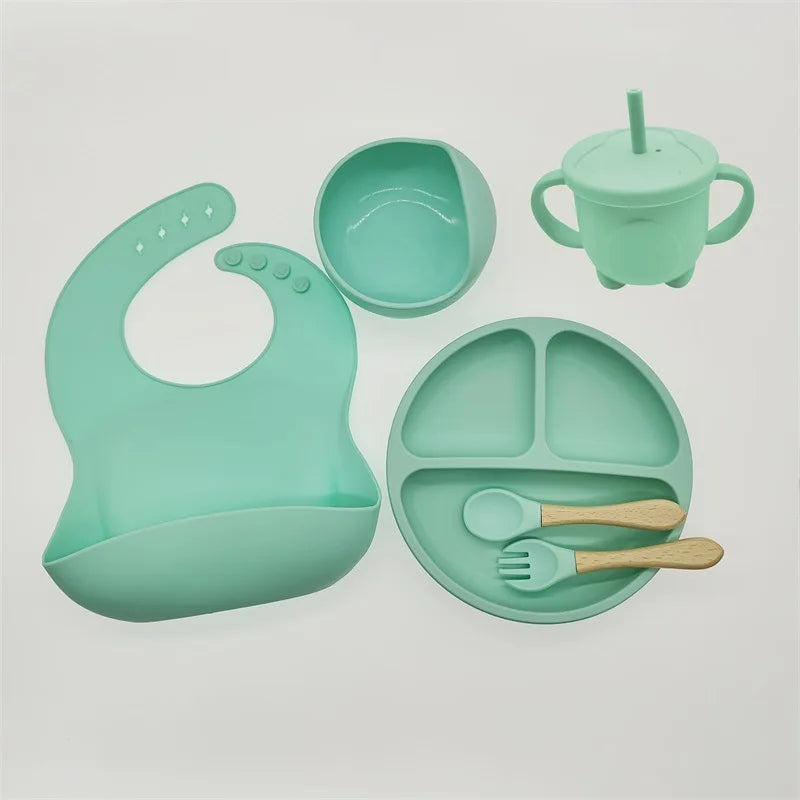 Baby 6/8-piece Silicone Tableware Set