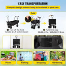 Collapsible Garden Cart with Canopy and Wheels childrensterritory