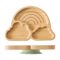 Baby Wooden Tableware Set with Silicone Suction Handle childrensterritory