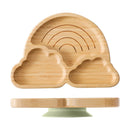 Baby Wooden Tableware Set with Silicone Suction Handle childrensterritory