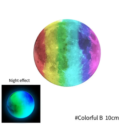 Luminous Colorful Moon Wall Stickers For Kids Bedroom childrensterritory