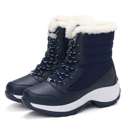 Long Plush Thickened High-Top Snow Boots for Kids
