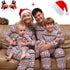 Cartoon Deer and Tree Print Family Matching Christmas Pajamas Sets childrensterritory