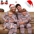 Cartoon Deer and Tree Print Family Matching Christmas Pajamas Sets childrensterritory