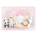 Cartoon Animal Pattern Non-slip Children Rooms Carpets