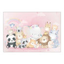 Cartoon Animal Pattern Non-slip Children Rooms Carpets