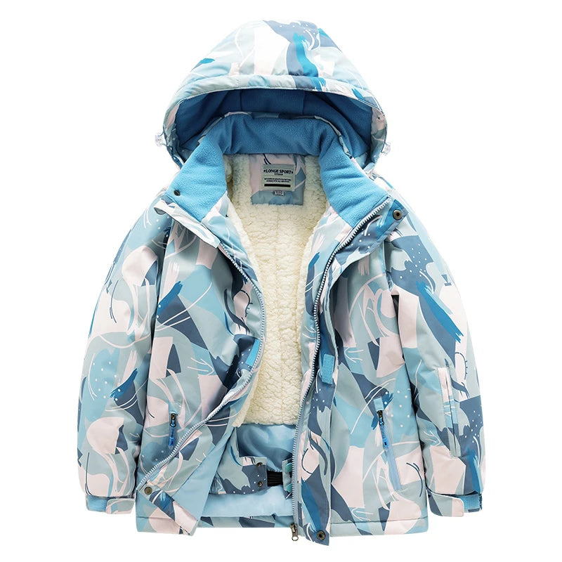 Thick Waterproof Printed Warm Snow Suits for Kids childrensterritory