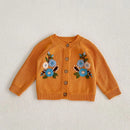 Baby Girls Long Sleeve Embroider Knit Cardigan childrensterritory