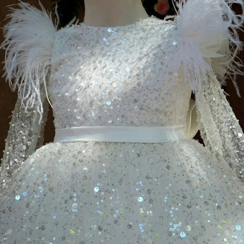 Kids Girls Sequins Tutu Birthday/Wedding Party Dress childrensterritory