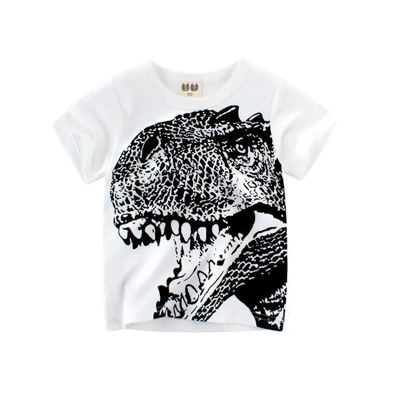 Cartoon Design Soft Cotton Summer Tees/T-shirts for Kids childrensterritory