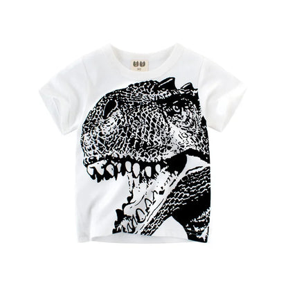 Cartoon Design Soft Cotton Summer Tees/T-shirts for Kids childrensterritory