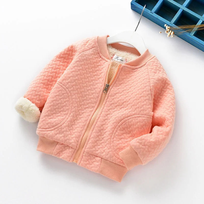 Little Girls Boys Cute Warm Fleece Winter Jackets childrensterritory