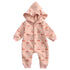 Long Sleeve Printed Baby Hooded Bodysuit for Winter childrensterritory