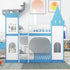 Twin Over Twin Castle Bunk Bed with Ladder childrensterritory