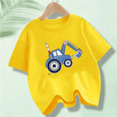 Short Sleeve Graphic Cotton Tees for Kids Boys Girls childrensterritory
