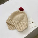 Cartoon Bear Ear Protection Knitted Hat for Toddler Boys Girls childrensterritory