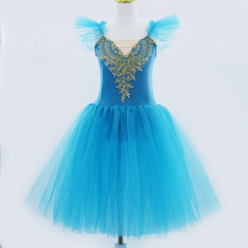 Professional Swan Lake Long Ballet Dresses for Girls childrensterritory