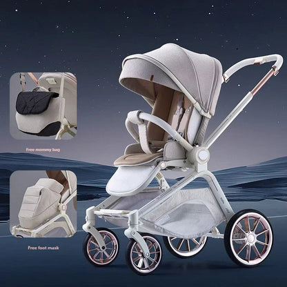 Dual-purpose High-Landscape Infant Stroller childrensterritory