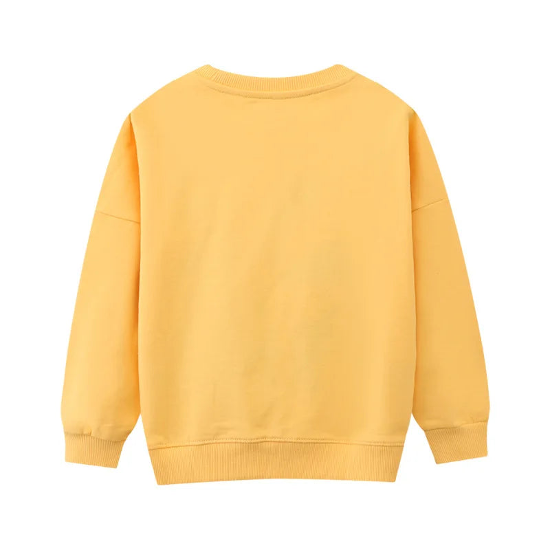 Kids Girls Rabbits Appliques Cotton Sweatshirts