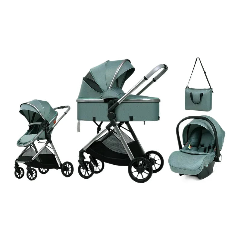 3-in-1 Multipurpose, Lightweight Infant Stroller with Car Seats childrensterritory