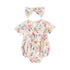 Baby Girls Sleeveless Floral Bodysuit with Headband childrensterritory