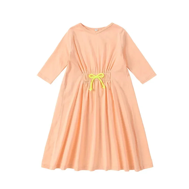 Summer Solid Colour Family Matching Clothing Set