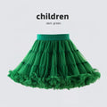 Little Girls Solid Colors Fluffy Chiffon Tutu Skirts childrensterritory