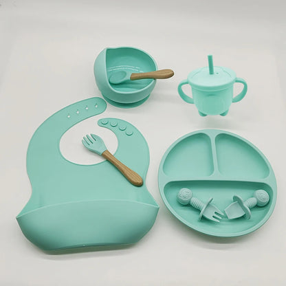 Baby 6/8-piece Silicone Tableware Set