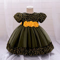 Baby Girl Sequin Lace Designed Fluffy Baptism, Birthday Dress
