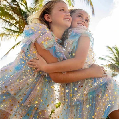 Kids Girls Sequin Rainbow Prom/Birthday Princess Dresses childrensterritory