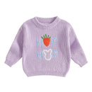 Toddler Girls Letter Print Knitted Warm Autumn Sweaters childrensterritory