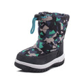 Kids Fashion Printed Warm Fur long Zipper Boots childrensterritory