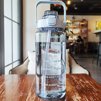2000ml Large Capacity Sports Water Bottle with Straw childrensterritory