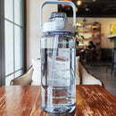 2000ml Large Capacity Sports Water Bottle with Straw childrensterritory