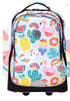 Kids Cartoon Print 19-Inch School Trolley Backpack Travel Bag childrensterritory
