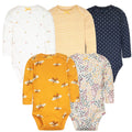 Cartoon Print Soft Cotton Bodysuits For Newborn Babies childrensterritory