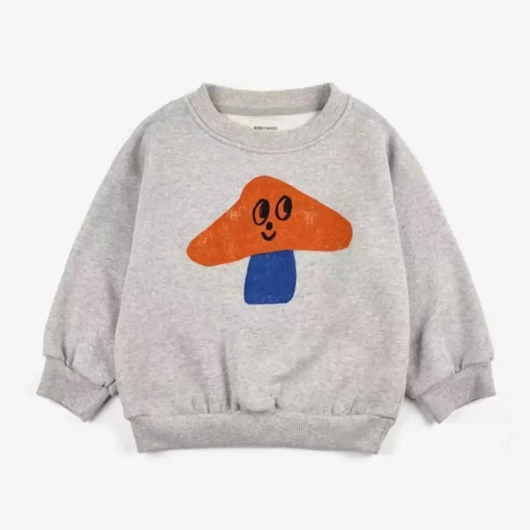 Kids Cartoon Print Long Sleeves Winter Sweater