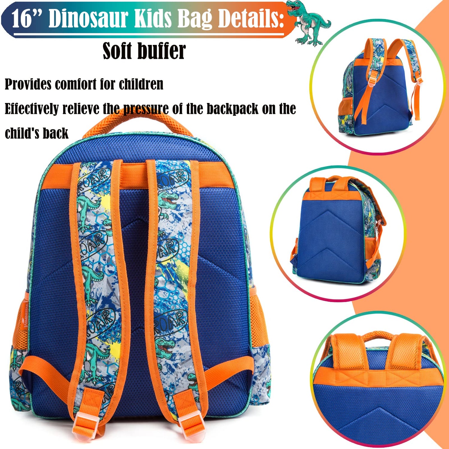 3D Cartoon Pattern Kids Boys Girls School Bags/Bookbags/Backpack childrensterritory