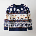 Kids' Long-Sleeved Christmas Design Warm Sweater