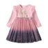 Cartoon Print Long Sleeve Girls Sequined Princess Dresses childrensterritory