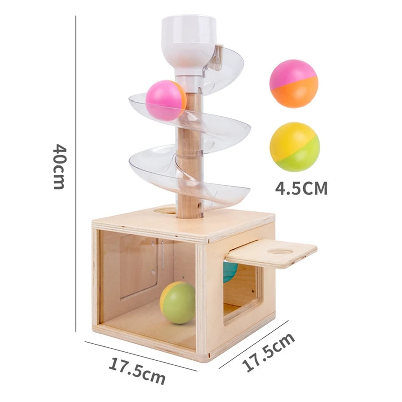 Baby Early Education Rotating Wooden Tower Toy Set childrensterritory