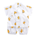 2PCS Cute Cartoon Print Baby Top + Shorts Home Wear Sets childrensterritory