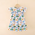 Kids Girls Floral Summer Princess Party Dresses childrensterritory