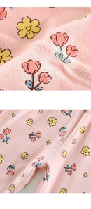 Cartoon Print Long Sleeve Lycra Pajamas Set for Kids childrensterritory