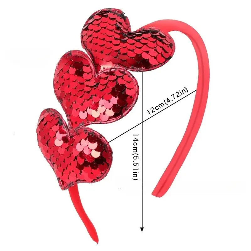 Heart-shaped Colorful Simple Headbands for Girls childrensterritory
