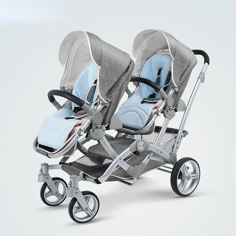 Light And Shock Proof Folding Luxury Twin Baby Stroller childrensterritory