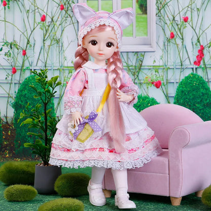 1/6 3D Eyes Girl Doll and Clothes with Multiple Removable Joints childrensterritory