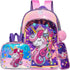 Full Size Cartoon School Backpack Set for Kids Girls childrensterritory